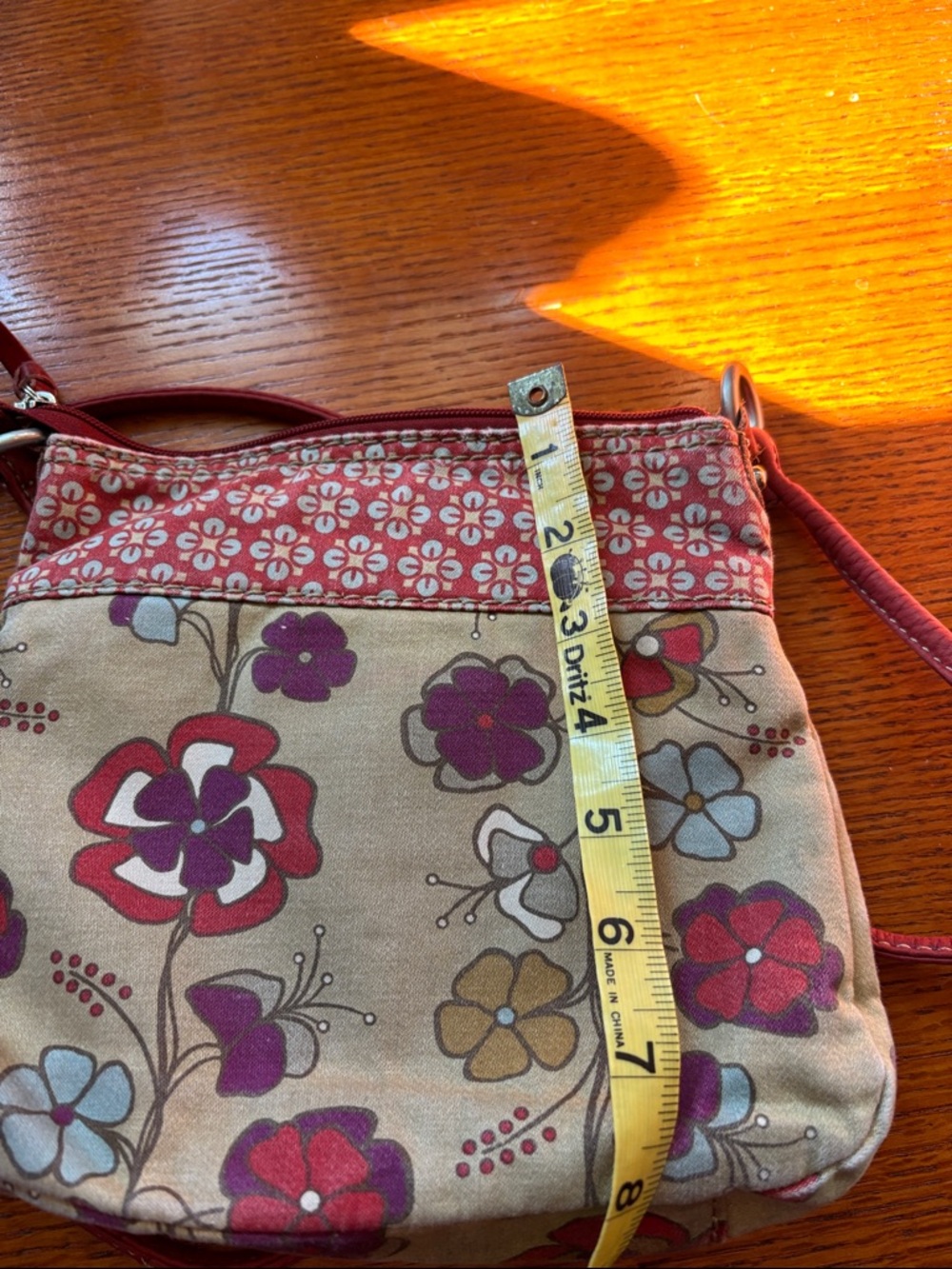 FOSSIL Shoulder purse. Small. Floral design. Cross body. - Picture 5 of 10